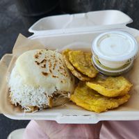 Arepa De Pollo Con Queso at El Salto PDX in Portland