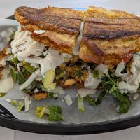 Patacón de Poyo at El Salto PDX in Portland