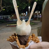 chocolate + graviola at Gelato & Grano in Jijoca De Jericoacoara