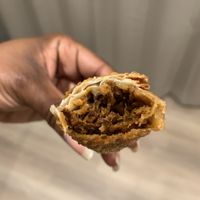 Birria egg roll   at Vegan Vatoz in Riverside