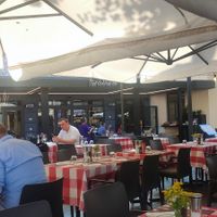 Outside seating at Il Centrale Stresa in Stresa