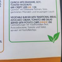 Vegan section of the menu at Il Centrale Stresa in Stresa