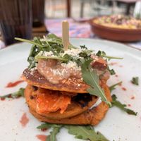 Delicious kimchi pancakes   at Café Lief  in Haarlem