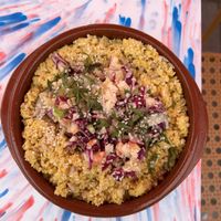 Disappointing daily dish (haoura), couscouss  at Café Lief  in Haarlem