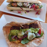 Holy falafel en magic mushroom (zomer menu 2026) at Café Lief  in Haarlem