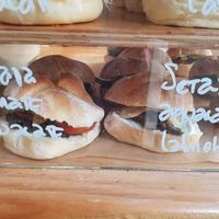 Left one is vegan at Roast Club in Barcelona