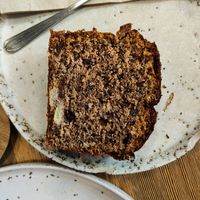 Banana chocolate bread at Roast Club in Barcelona