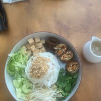 Noodle salad at Sundays  in Phnom Penh