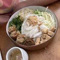 Noodle saladd  at Sundays  in Phnom Penh