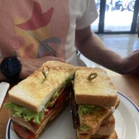 Tom yum sandwich   at Sundays  in Phnom Penh