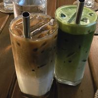 Iced latte & matcha latte at Sundays  in Phnom Penh