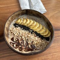 Banana smoothie bowl  at Sundays  in Phnom Penh