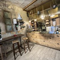 Adorable place, I expect they will need more seating, once word gets around!  at Santo Falafel in Florence