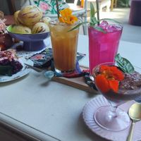 Mousse au chocolat vegan at Le Kafé Fleurs  in Saint-paul