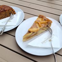 Apfel-Nuss-Kuchen, Karotten-Nuss-Dinkel-Kuchen at Ramonas Strandcafe in Eckernfoerde