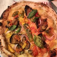 Pizza calabria at Pizzium in Bologna