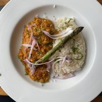 Leek, Red Lentil & Coconut Dahl  at Cwellyn Arms in Caernarfon