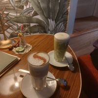 Chai latte & matcha latte at Frau Friedrich in Marburg