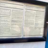 Food menu  at Singapore Coffee House in Edinburgh