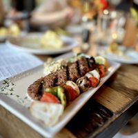 Kofta (plant-based) Skewers  at Nomad Eatery in El Segundo