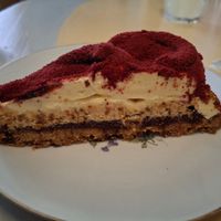 August 2025 - Strawberry, cranberry and vanilla cake at Tea and Coffee House Helmi in Porvoo