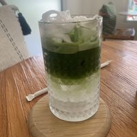 Coconut matcha   at La Malila Cafe in Khao Lak