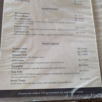 Menu: Balinese urab and Tum tofu 😍 at Warung Wisma Bojana in Karangasem