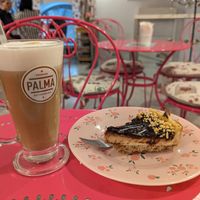 Vegan nutella cake at Fittnass in Budapest