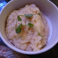 Garlic mash at Mama Africa Cpt in Cape Town