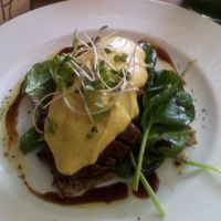 Falaffel ball salad (back) and some mushroom dish. All yummy! at Earth to Table in Bondi Junction