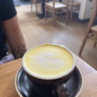 Turmeric latte   at Alex Gooch in Monmouth