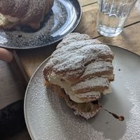 Ice cream filled croissant at Alex Gooch in Monmouth