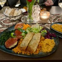 Nr. 23 Beriwan - veganisiert mit Hummus at Restaurant Mesopotamia in Regensburg