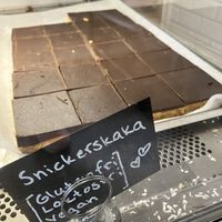 Snickers cake  at Jacobs Café in Gothenburg
