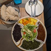 Vegan ethiopian platter at ADD - Cravings in Addis Ababa