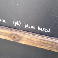 Everything clearly labelled  at Hākari Kitchen in Newquay