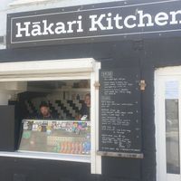 Outside at Hākari Kitchen in Newquay