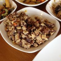 Best vegan sisig! at Blissful Belly Vegetarian Cuisine in Quezon City