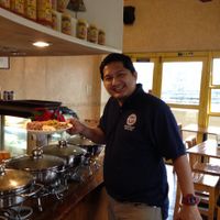 Even carnivores like this awesome vegan pinoy food! at Blissful Belly Vegetarian Cuisine in Quezon City