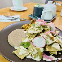 Chilaquiles  at Olivo Verde in Ensenada