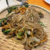 Japchae with vegetables   at Han's in Sevilla