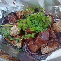 Tie ban taro at Ming Chinese in Sevilla