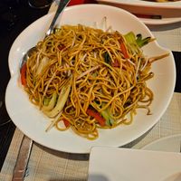 Noodles con verduras (hay que decir de quitar el huevo) at Ming Chinese in Sevilla