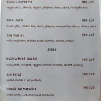 Burger Menu Thu - Mon 6pm - 9pm at Burgerie in Mysore