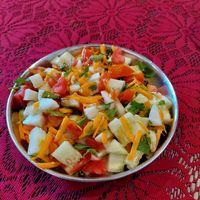 Masala Papad (60 INR) at Govinda's Yogi Cafe in Mysore