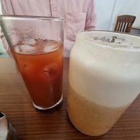 Tamarind Twister and Cinnamon Rose Tea at Cafe Nature's Blessing in Mysore