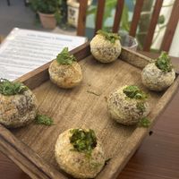 Gourmet Street food: next level Pani Puri. Burst of flavours and textures in your mouth  at Cafe Nature's Blessing in Mysore