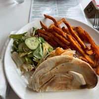 Falafel flatbread  at SeaYou  in Felixstowe