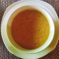 Amazing Dahl at Qnara Indian Food in Sidemen