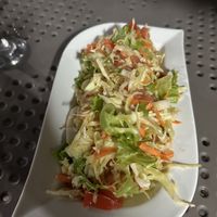 Mixed salad with vegan Dressing   at Coco Rouge in Praslin